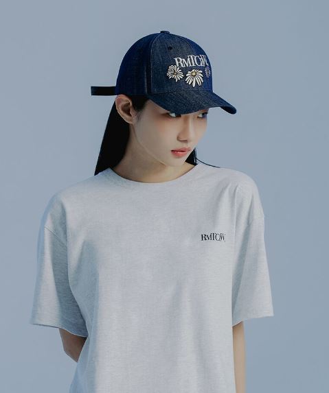 韓國Romantic Crown - FLOWER LOGO BALL CAP_BLUE